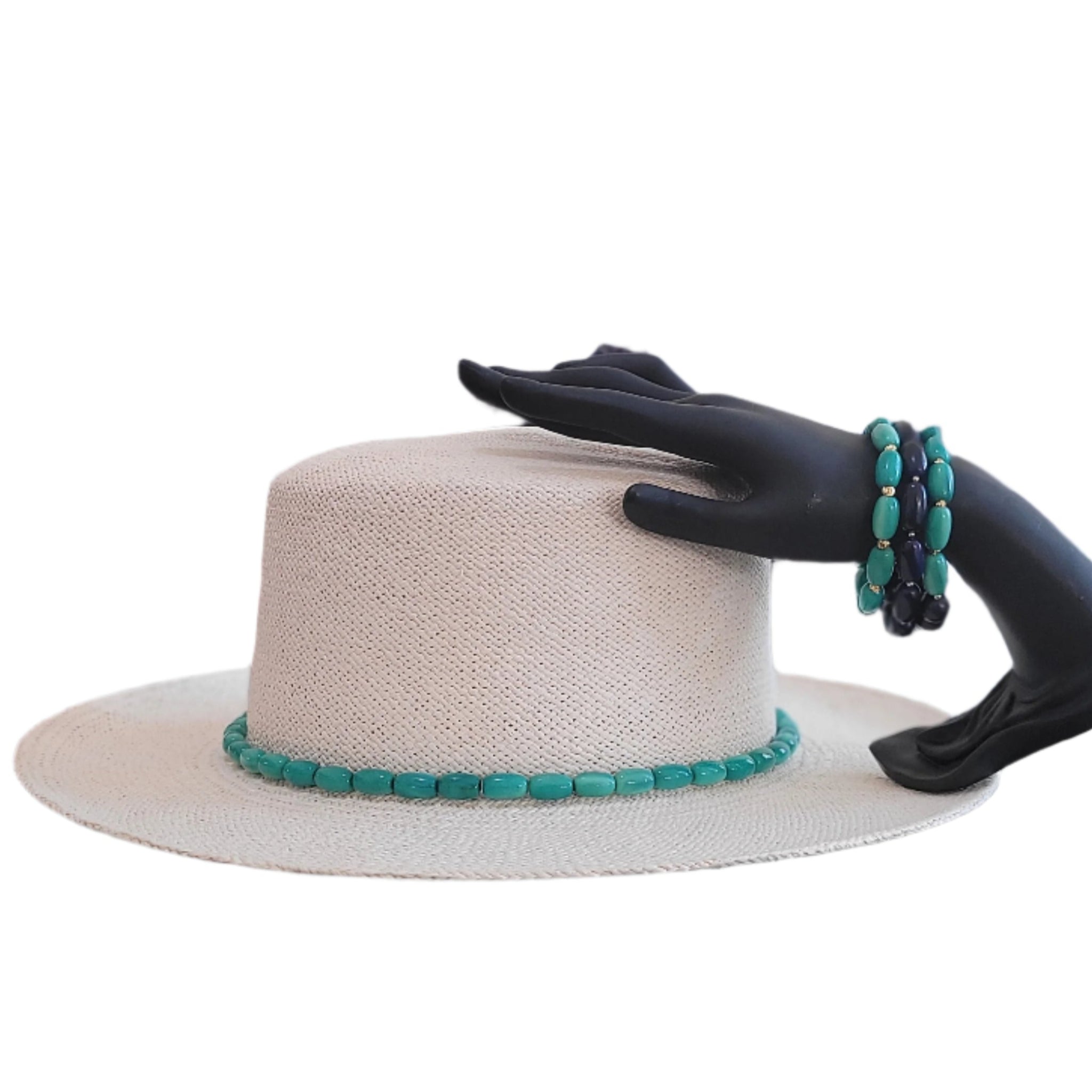 Andina Elegancia – Panama Hat with Matching Tagua Bracelet  display picture 1